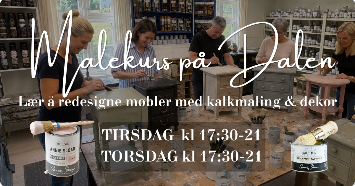 Lær å redesigne møbler med kalkmaling & dekor 🎨
