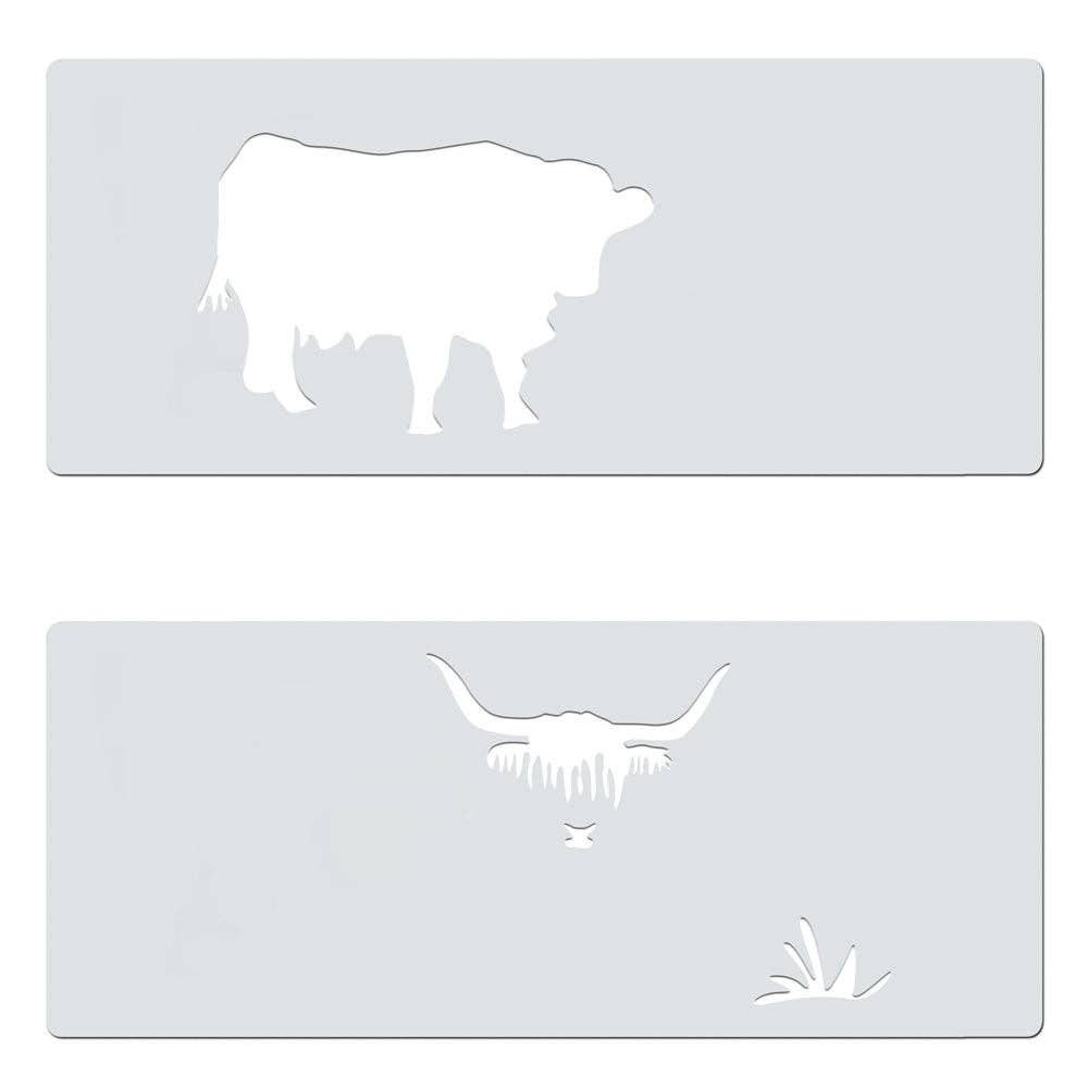 Sjablong MiNi - Highland Cow - 2 Lag