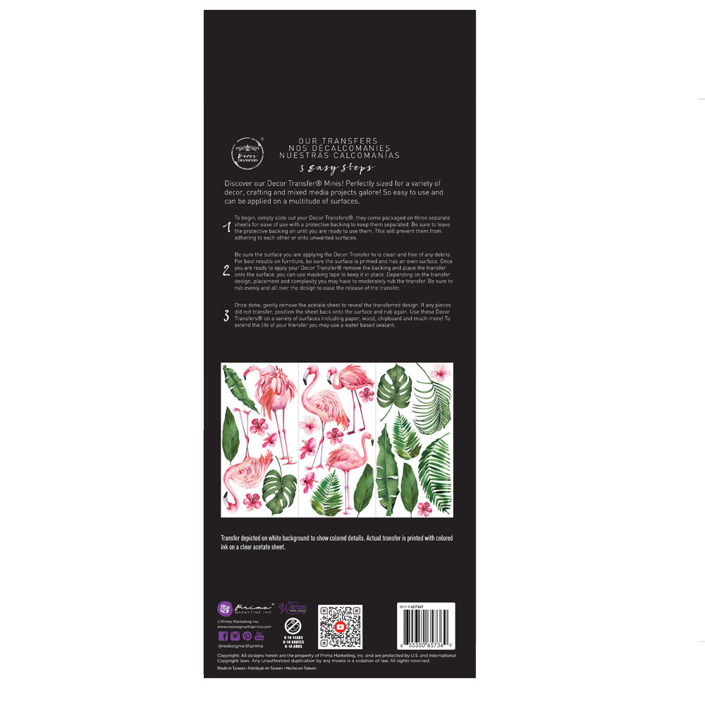 Small Transfer - Flamingo Pink