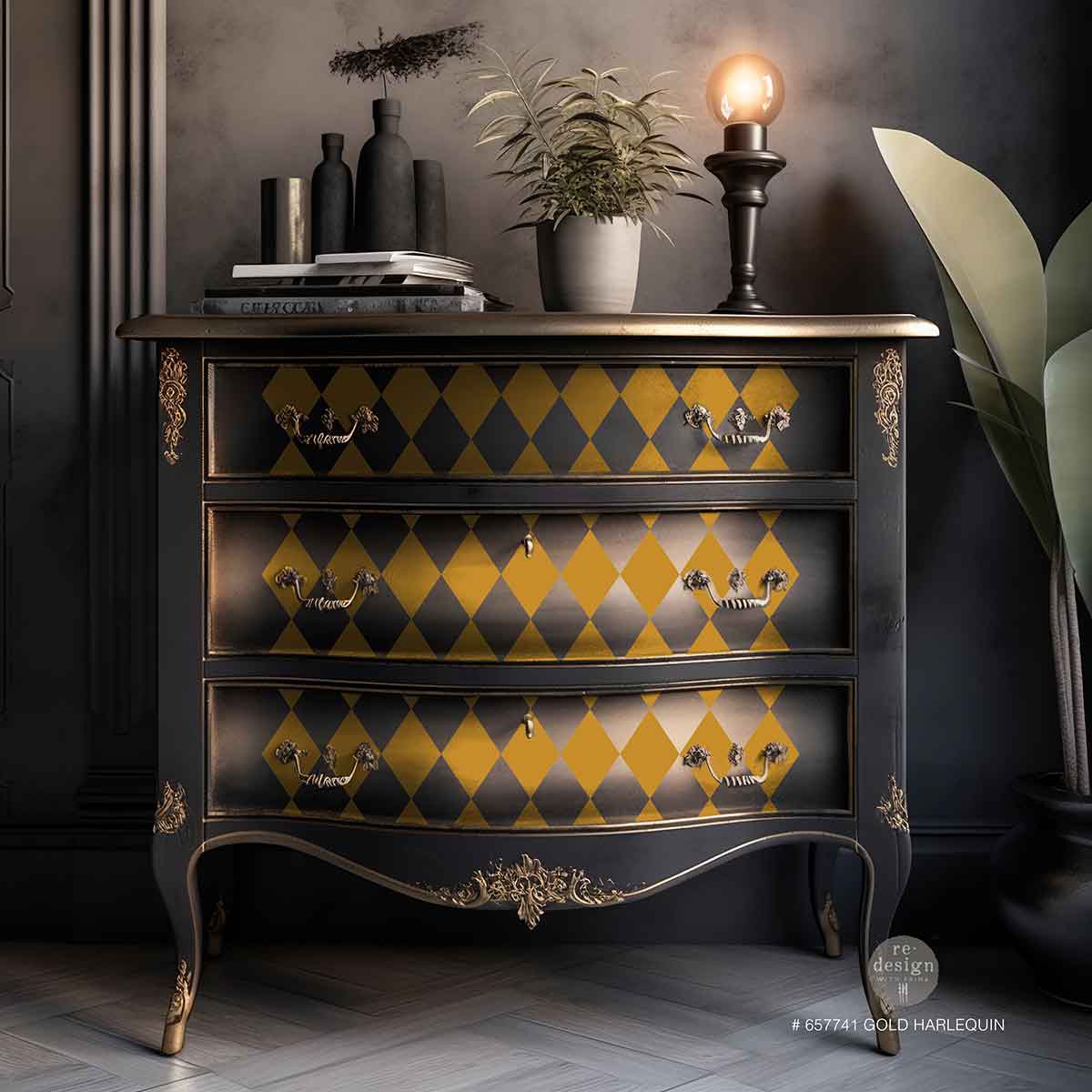 Transfer - Gold Harlequin