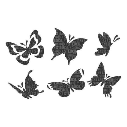 Sjablong - Butterfly Set