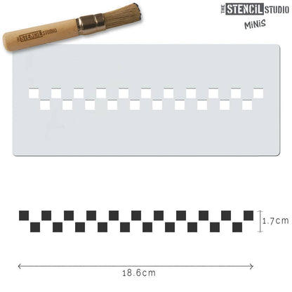 Sjablong MiNi - Checkers Border