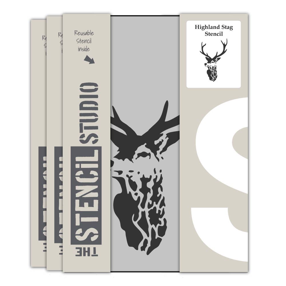 Sjablong - Highland Stag
