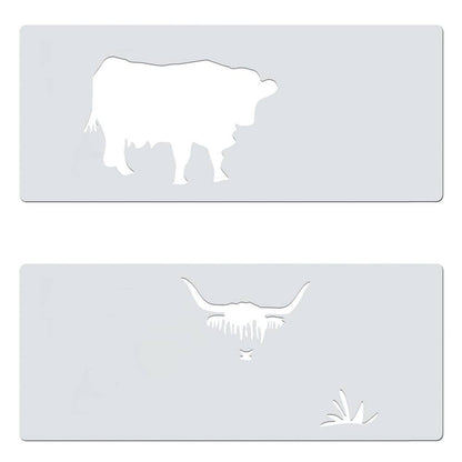 Sjablong MiNi - Highland Cow - 2 Lag