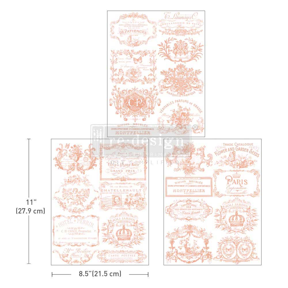 Transfer - Vintage Labels III