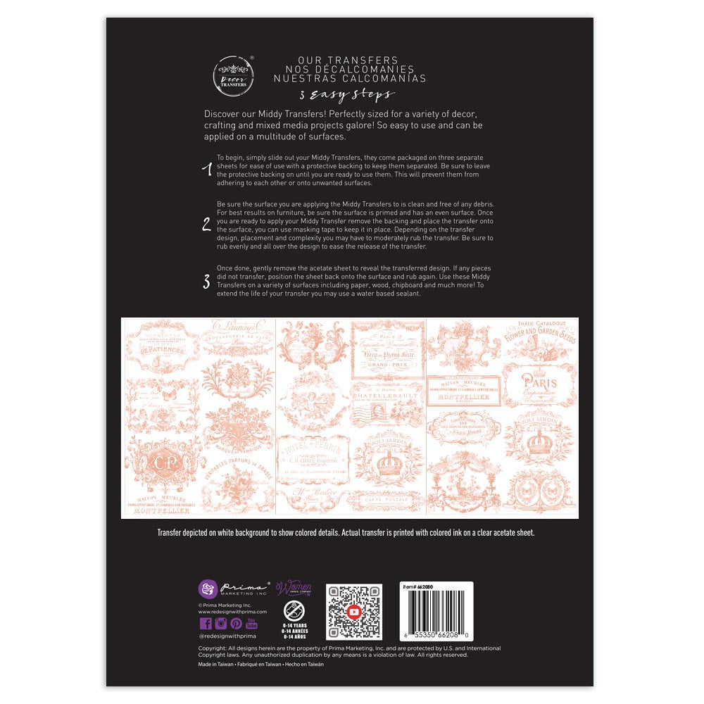 Transfer - Vintage Labels III