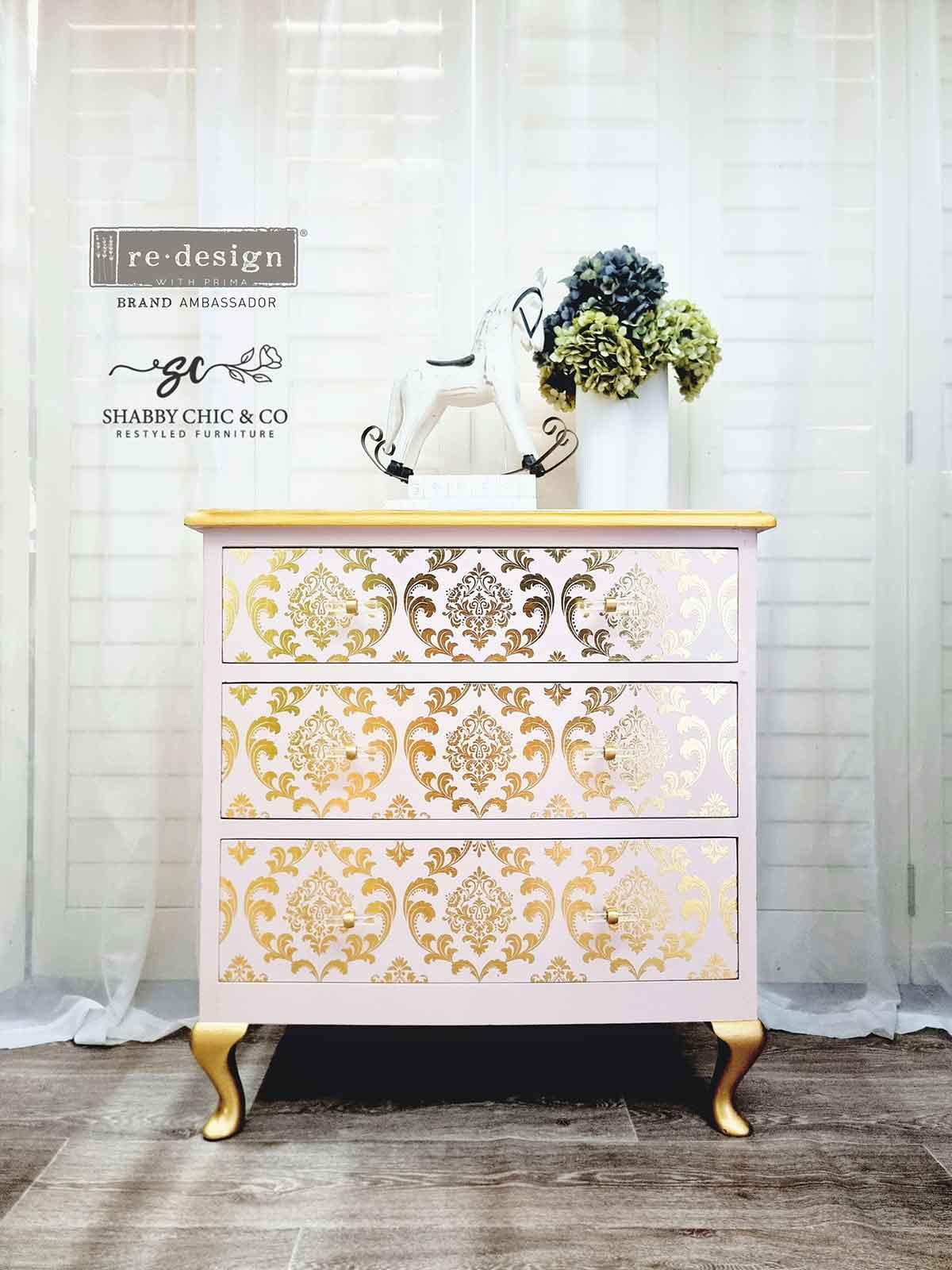 Transfer - Gullfolie -  House of Damask (Kacha)