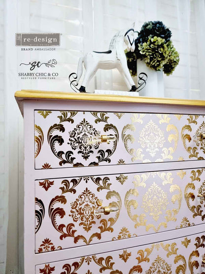 Transfer - Gullfolie -  House of Damask (Kacha)