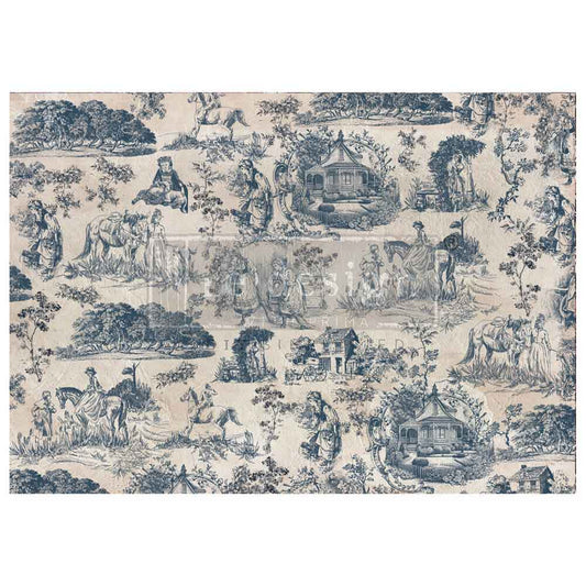A1 Decoupage Fiber - Toile de  Jouy (Kacha)