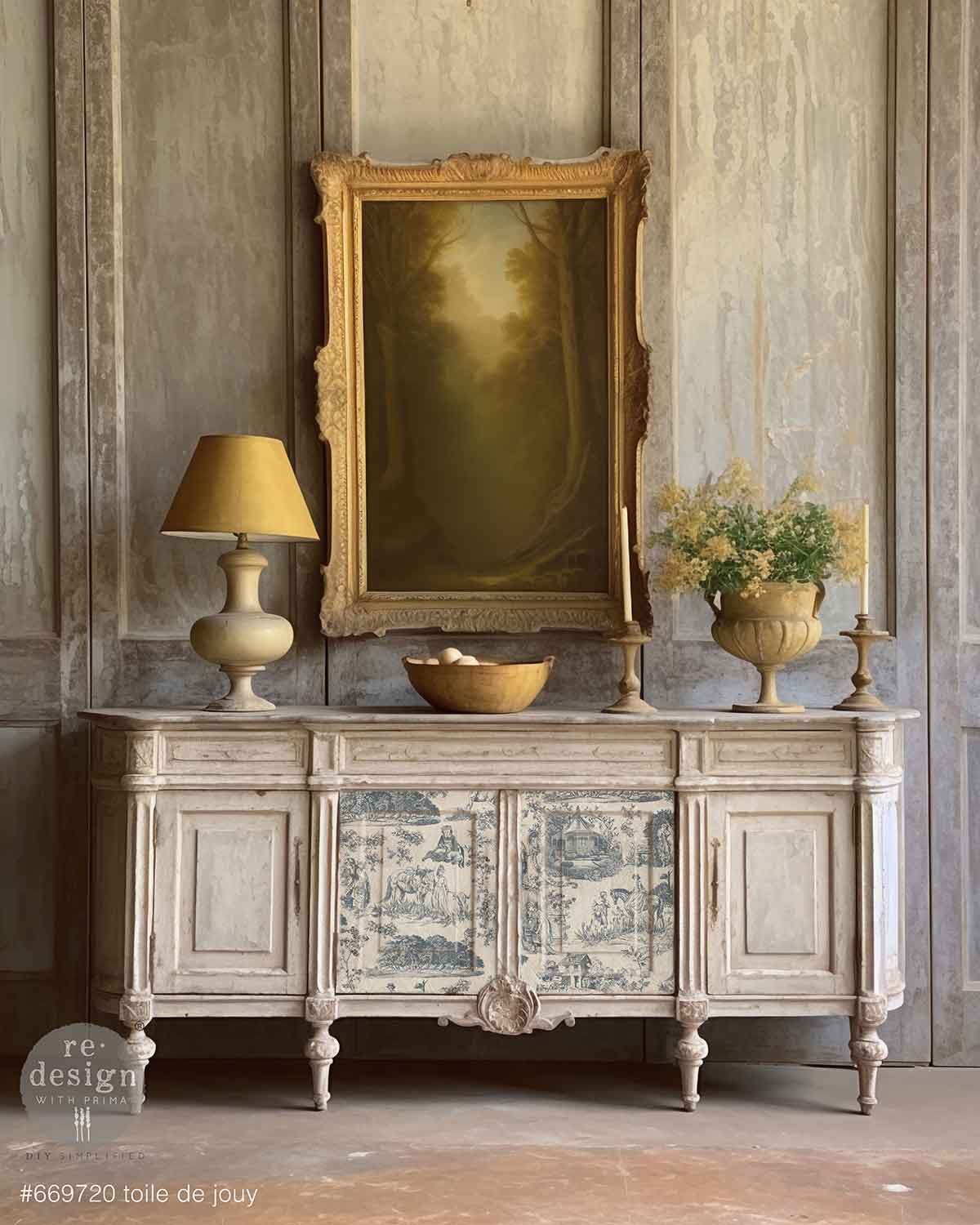 A1 Decoupage Fiber - Toile de  Jouy (Kacha)