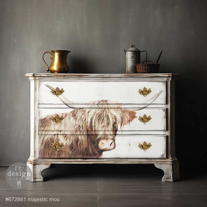 A1 Decoupage Fiber - Majestic Moo