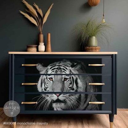 A1 Decoupage Fiber - Monochrome  Majesty