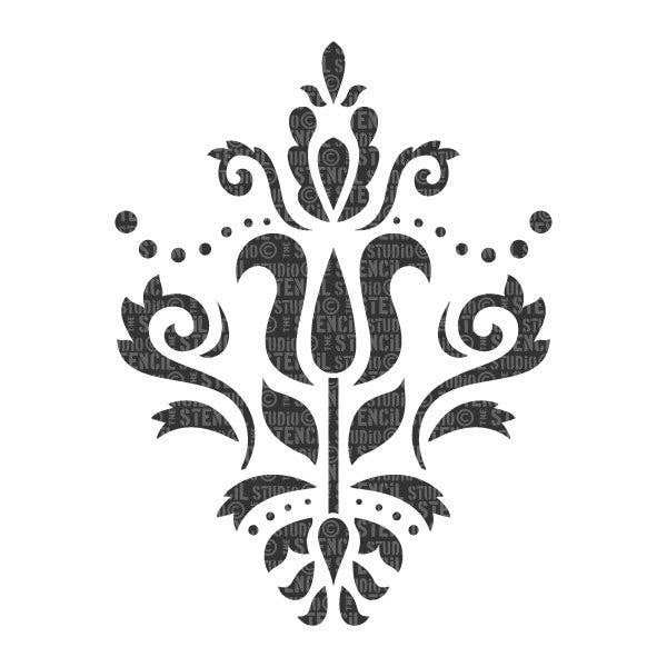Sjablong - Scandi Damask