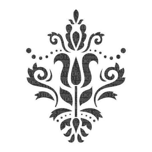 Sjablong - Scandi Damask