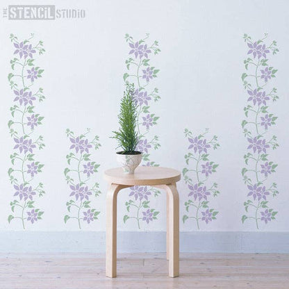 Sjablong - Clematis Flower