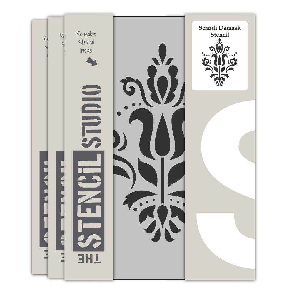 Sjablong - Scandi Damask
