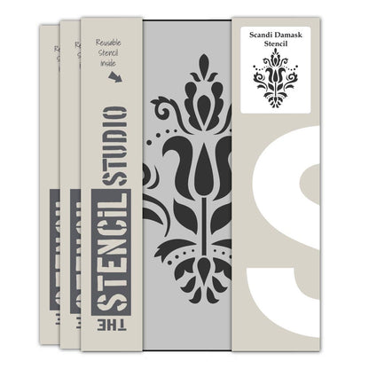 Sjablong - Scandi Damask