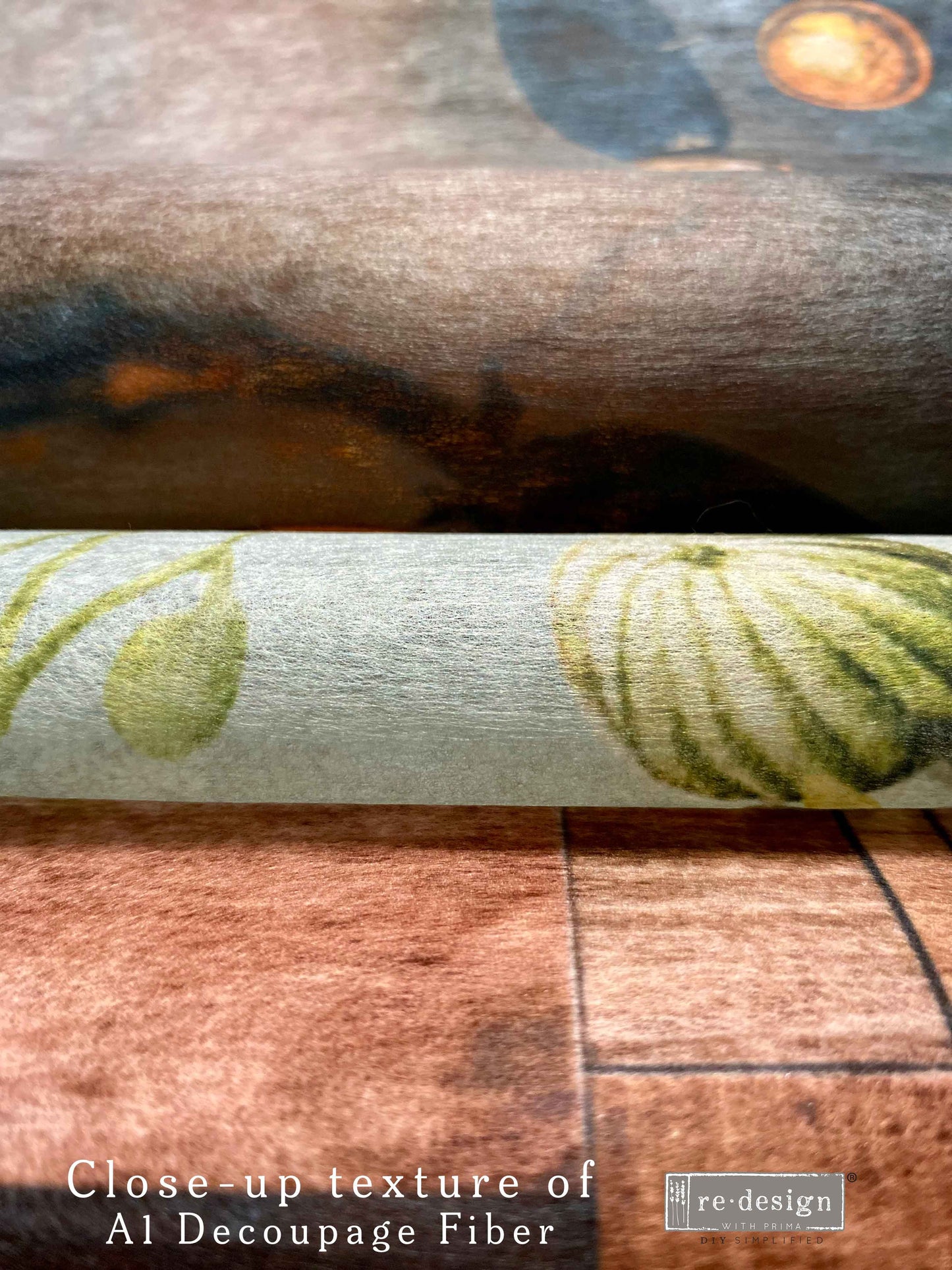 A1 Decoupage Fiber - Sepia Rainforest