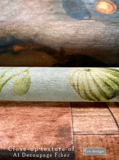 A1 Decoupage Fiber - Sepia Rainforest