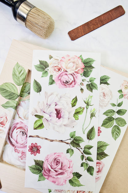 Small Transfer - Delicate Roses