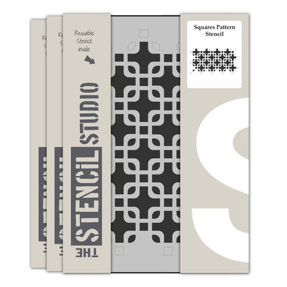 Sjablong - Squares Pattern