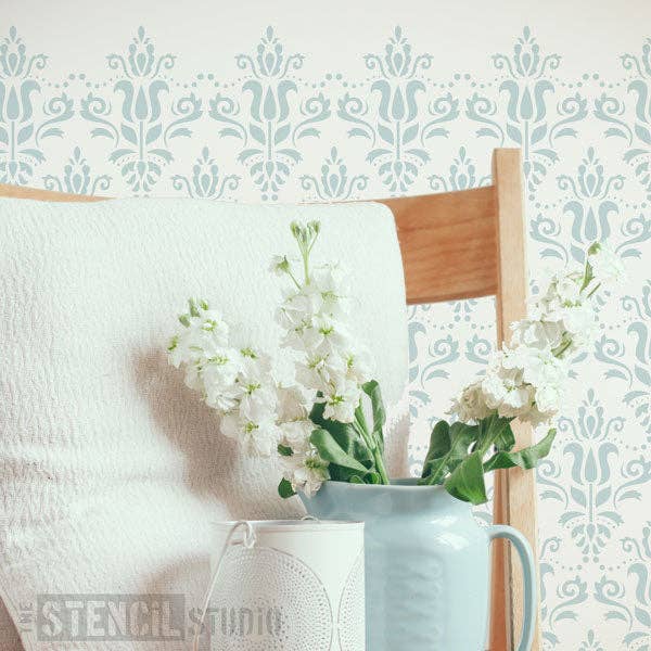 Sjablong - Scandi Damask