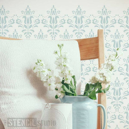 Sjablong - Scandi Damask