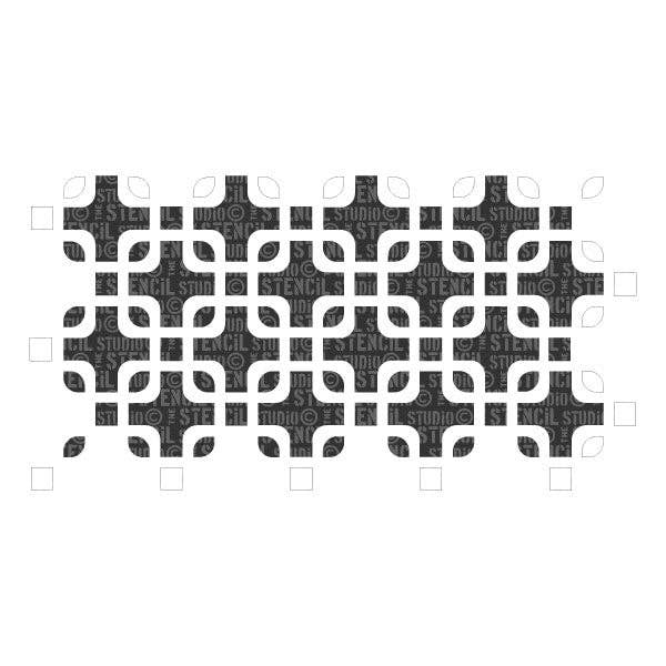 Sjablong - Squares Pattern