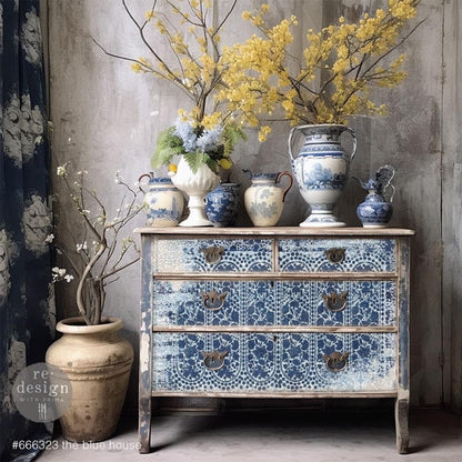 A1 Decoupage Fiber - The Blue House