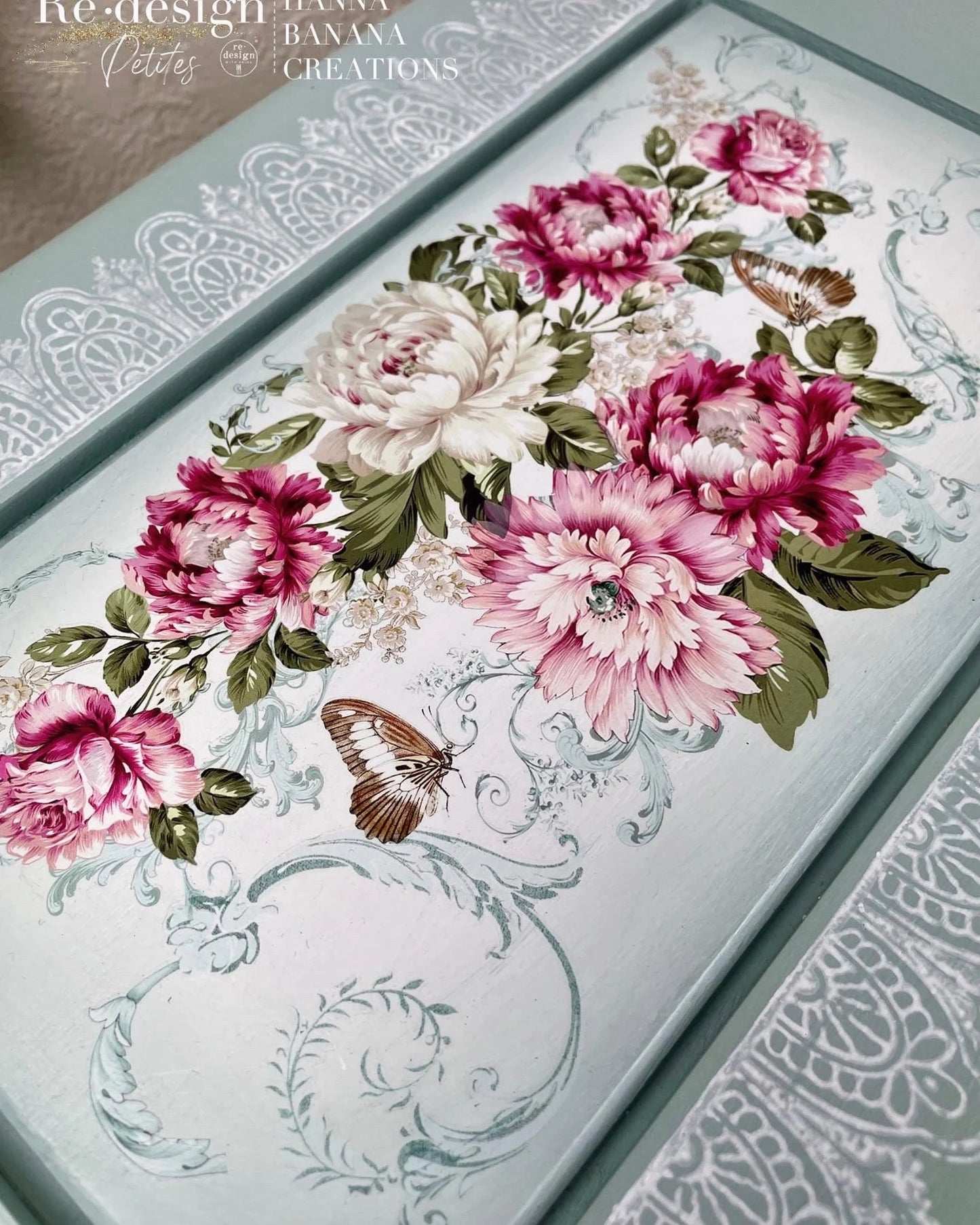 H2O-transfer - Springtime Peonies