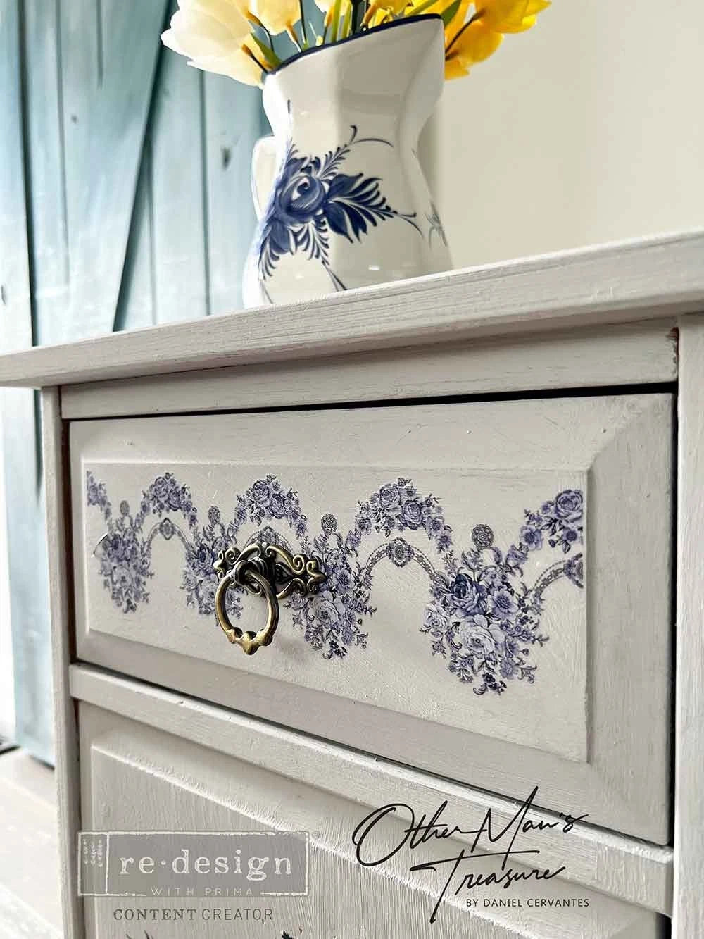 H2O transfer -  Azure Florals Ii