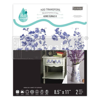H2O transfer -  Azure Florals Ii