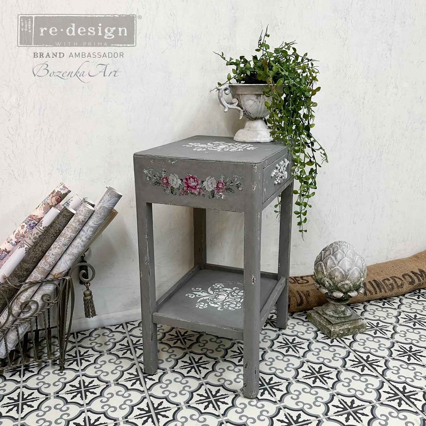 H2O-transfer - Springtime Peonies